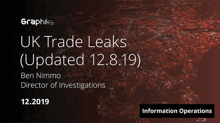 UK Trade Leaks - Updated 12.8.19